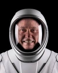 Smiling astronaut with healthy white teeth representing the NASA technology behind n-Ha remineralizing toothpaste for bone and tooth density.