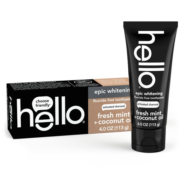 hello charcoal toothpaste in black with premium box