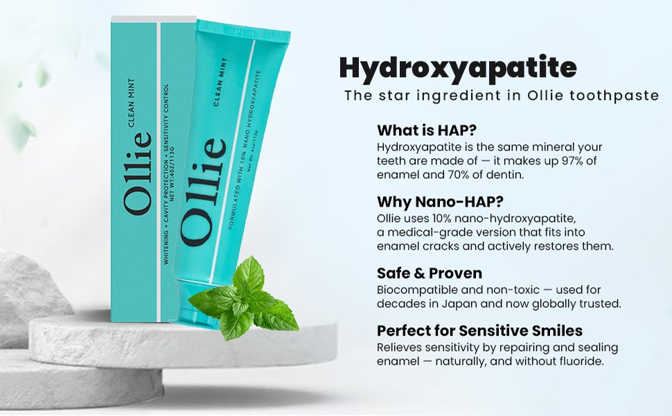 Ollie Featuring Nano-hydroxyapatite for superior remineralization