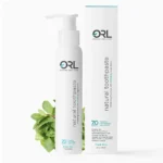 orl natural hydroxyapatite toothpaste with clean box packing