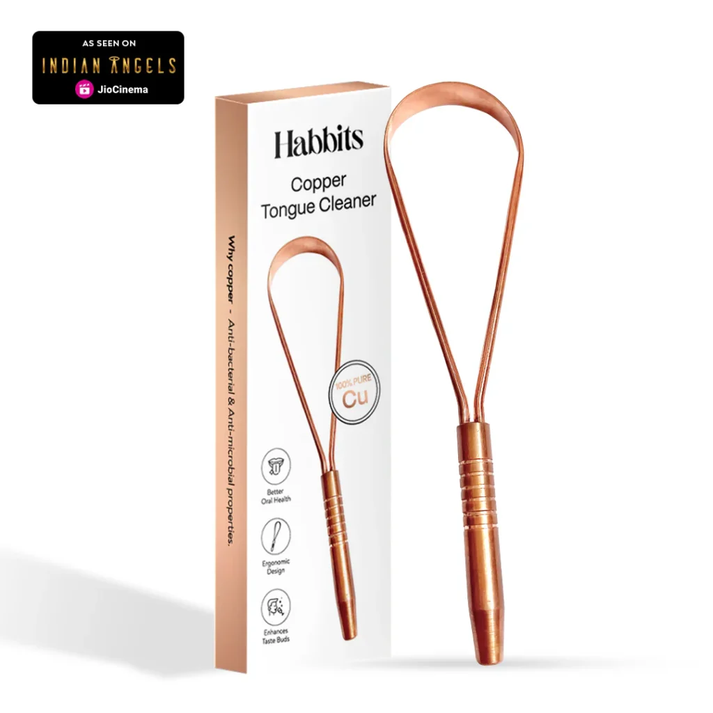 high quality copper tongue scraper with box