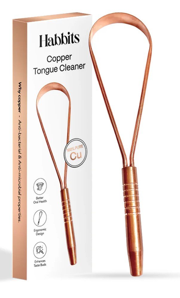 High quality copper tongue cleaner with box
