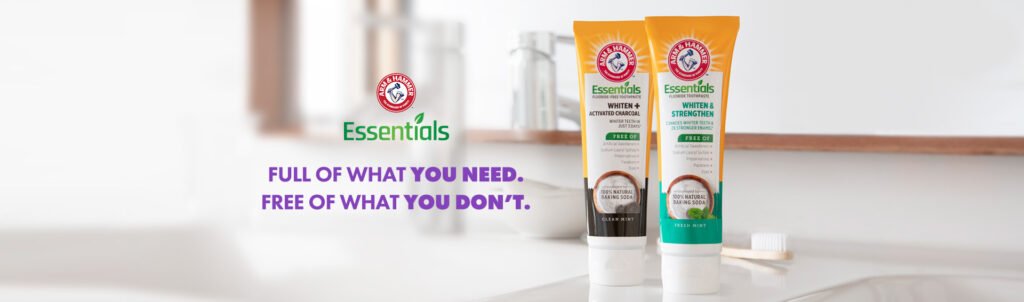 Essentials toothpaste arm and hammer toothpaste in activated charcoal