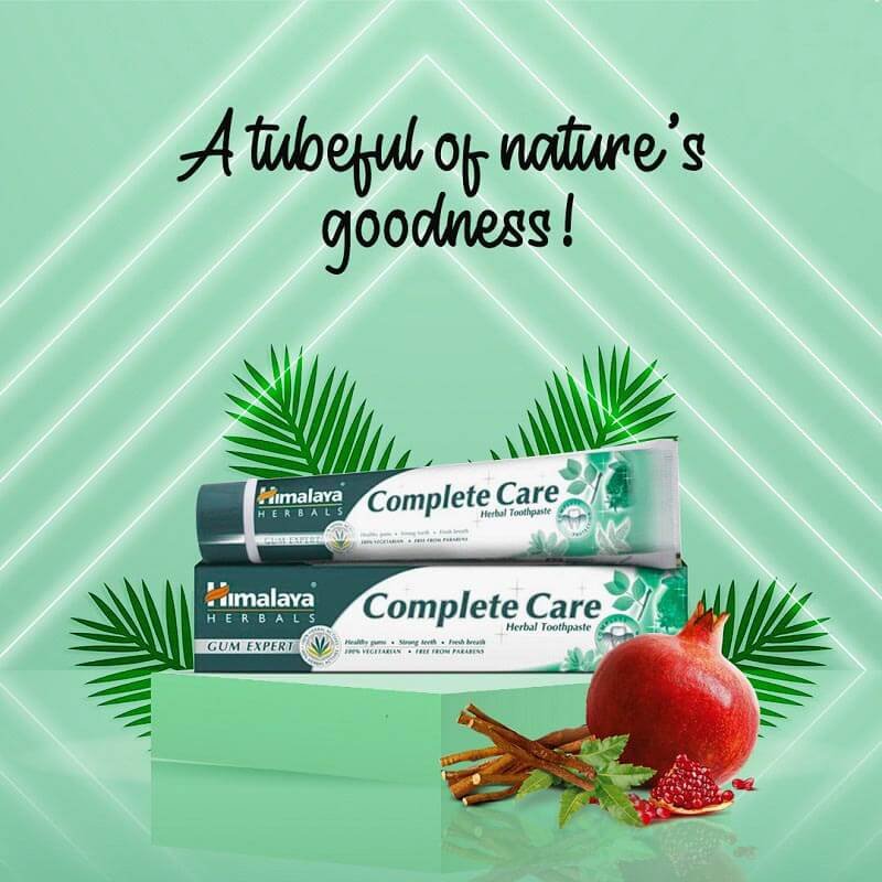 himalaya toothpaste in pomegranate flavor for a profound experience of taste.